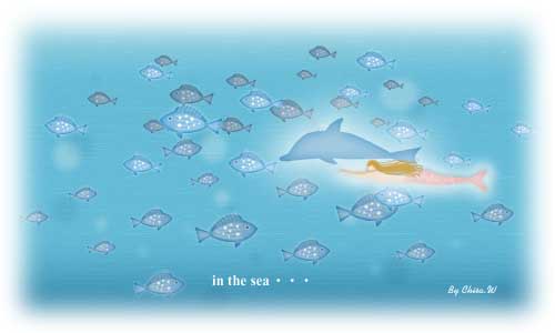in the sea
