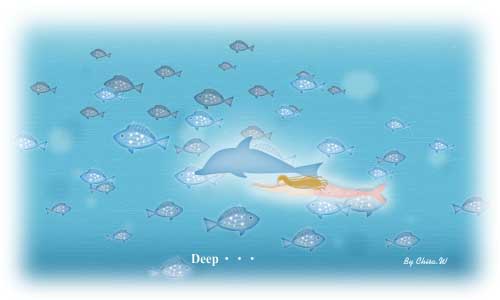in the sea