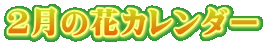 2月の花カレンダー